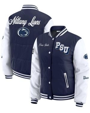 WEAR by Erin Andrews Penn State Nittany Lions Varsity Puffer Jacket - Blue