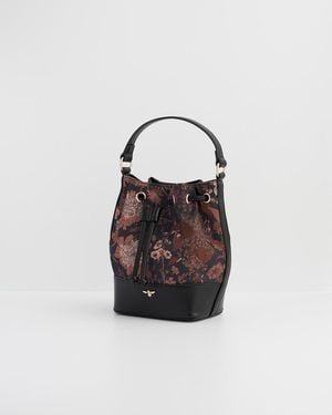 Fable England Deco Bloom Bucket Bag - Brown