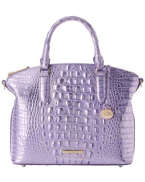 Brahmin Duxbury Leather Satchel Bag - Purple