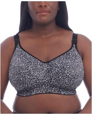 Goddess Plus Size Celeste Wireless Bra - Gray