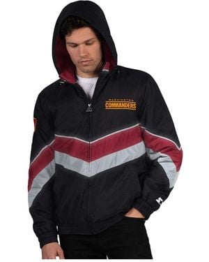 Starter Black/burgundy Washington Commanders Thursday Night Gridiron Full-zip Jacket - Multicolor