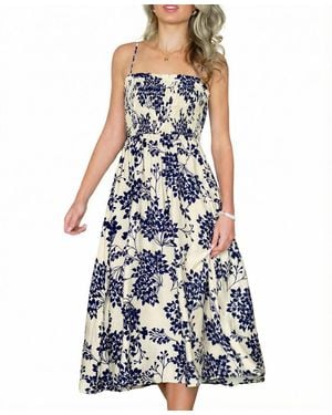 CUPSHE So Dainty Floral Midi Beach Dress - Blue