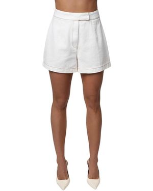 JLUXLABEL City Stroll Denim Shorts - White