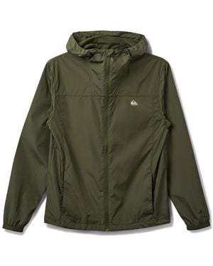 Quiksilver Overcast Windbreaker Long Sleeve Jacket - Green