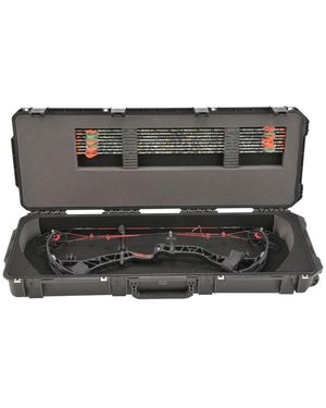 SkyB Cases Iseries 4214 Hard Plastic Exterior Parallel Limb Bow Crossbow Case - Gray