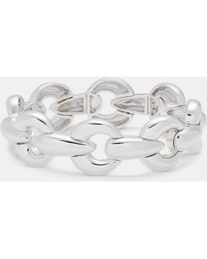 Anne Klein Puffy Linked Stretch Bracelet - Metallic