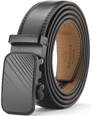 Mio Marino Designer Ratchet Belts - Black