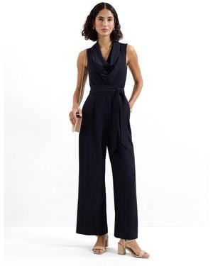 Phase Eight Emry Cowl Neck Jumpsuit - Blue