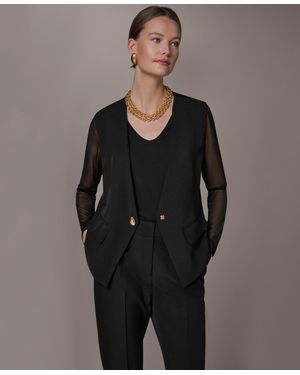 Donna Karan One-button Jacket - Gray