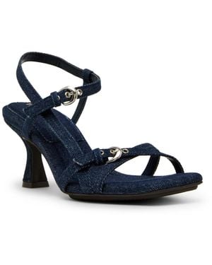Anne Klein Jaydyn Square Toe Dress Sandals - Blue