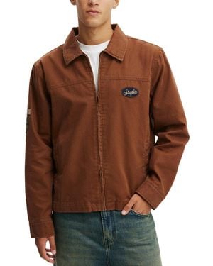 Cotton On Garage Long-sleeve Jacket - Brown