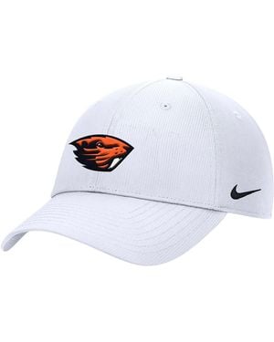Nike Oregon State Beavers 2025 On-field Club Performance Adjustable Hat - White