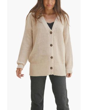 Paneros Clothing Cotton Emily Cardigan - Natural
