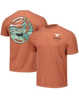 Image One And Texas Longhorns Scenic Comfort Colors T-shirt - Orange