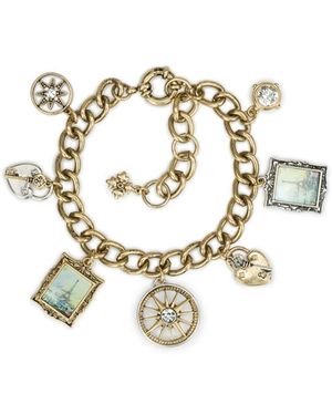 Patricia Nash Gold-tone Plated Charm Bracelet - White