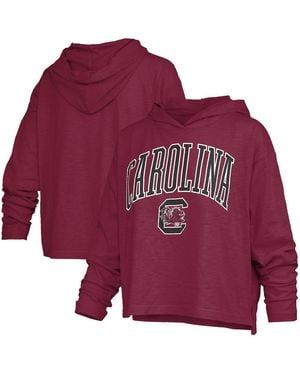Pressbox South Carolina Gamecocks Nelson Arch Over Logo Long Sleeve Hooded Slub T-shirt - Red
