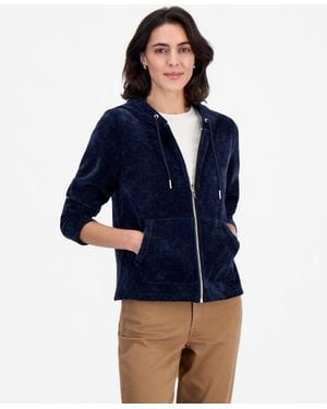 Nautica Full-zip Double-rib Hoodie - Blue