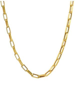 Macy's Wide Paperclip Chain 20" Necklace - Metallic