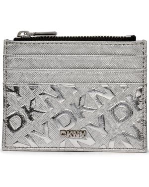 DKNY Ashlyn Snap Closure Card Case - Gray