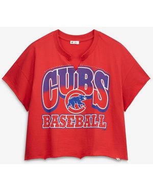 '47 Chicago Cubs Plus Size Win Big Oversized Notch-neck T-shirt - Red