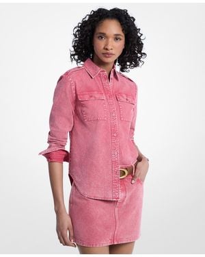 Michael Kors Fitted Army Shirt - Pink