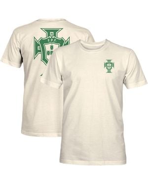 1863fc Portugal National Team Heavyweight Cotton Screen-printed T-shirt - Natural