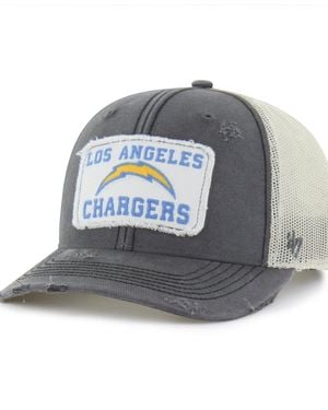 '47 Los Angeles Chargers Egremont Well-worn Adjustable Trucker Hat - Gray