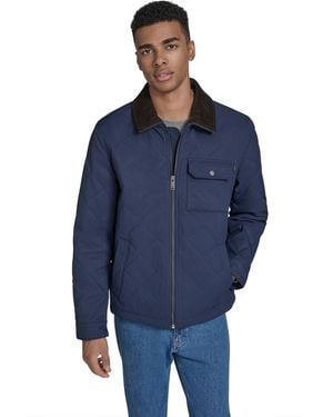 Dockers Diamond Quilted Jacket - Blue