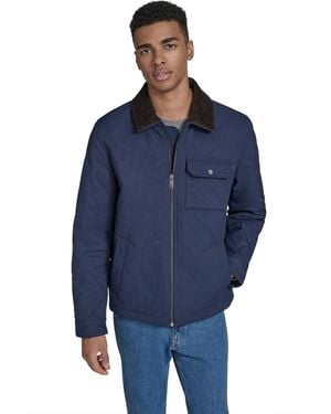 Dockers Diamond Quilted Jacket - Blue