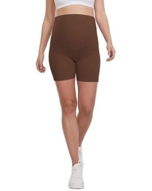 Motherhood Maternity Maternity 6 1/2" Ribbed Biker Short - Blue