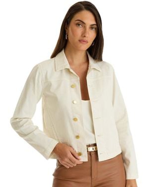 The Noli Shop Joelle Jean Jacket - White