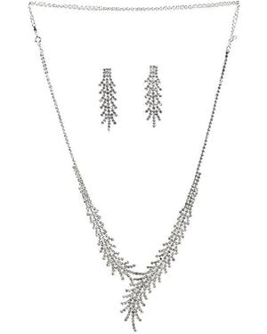 SOH Bling Drop Jewelry Set - Metallic