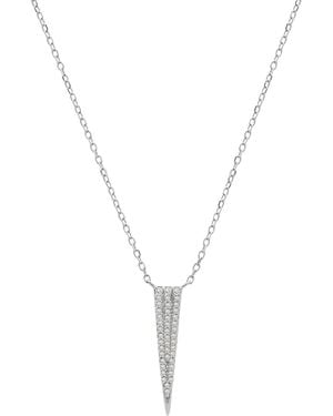 Wrapped in Love Diamond Pave Spike Pendant Necklace (1/10 Ct. T.w. - Metallic