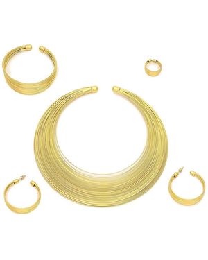 SOH Wire Cluster Necklace - Yellow