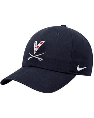 Nike And Virginia Cavaliers Red White And Hoos Club Adjustable Hat - Blue