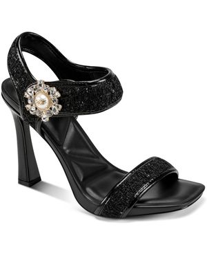 KARL LAGERFELD Celida Ankle Strap Sandals - Black