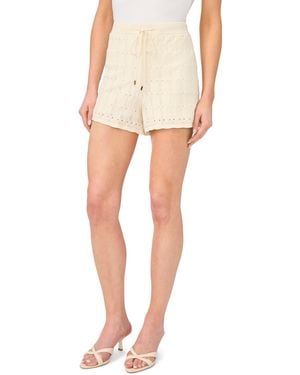 Cece Pointelle Pull-on Shorts - Natural