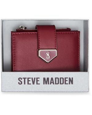 Steve Madden Boxed Bjem Bifold Wallet - Red
