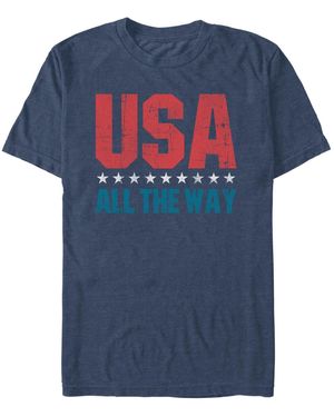 Generic Additude All The Way Short Sleeve T-shirt - Blue