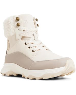 Roxy Snow Lace Up Boots - Natural