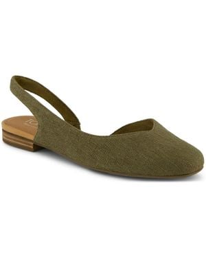 TOMS Alene Slingback Flats - Green