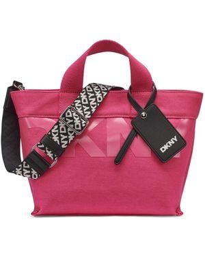 DKNY Brady Medium Logo Crossbody Bag - Pink
