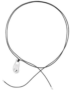 Yoj Perto Maxi Cord Necklace - Metallic