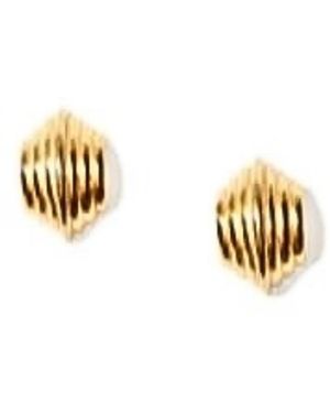 Nectar Nectar New York Solid Seashell Stud Earrings - Metallic