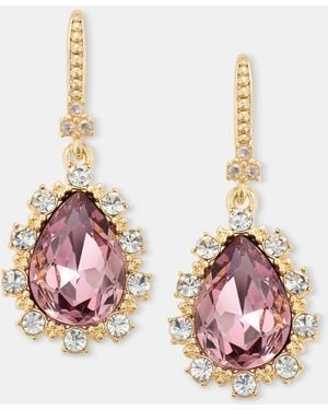 Marchesa Stone Drop Earrings - Pink