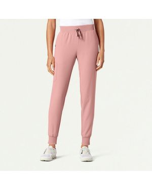 Jaanuu Silex 6-pocket Slim Mid-rise Scrub jogger - Pink