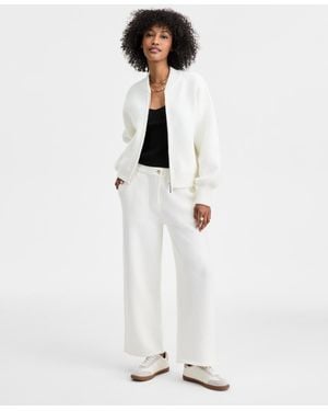 On 34th Sweater Trouser Ankle Pants - White