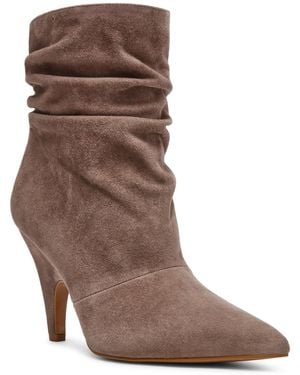 Steve Madden Elora Stiletto Slouch Booties - Brown