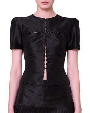 Pcfg The Party Edit Front Closure Top - Black