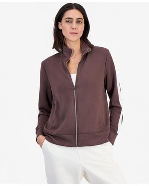ID Ideology Mock-neck Relaxed-fit Full-zip Jacket - Blue